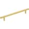 Jeffrey Alexander 160 mm Center-to-Center Brushed Gold Square Dominique Cabinet Bar Pull 845-160BG - alternate 1